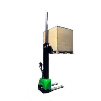 Full Electric Self Lifting Stacker with 1 Ton Capacity and 0.8m to 1.6m Lift Height