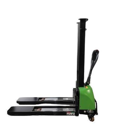 800/1000/1300/1600mm Lift Height Electric Pallet Stacker with DC Motor and 1 Ton Capacity