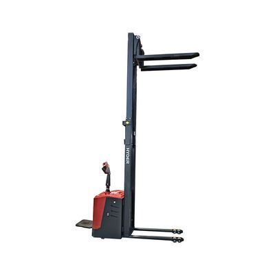 AC Motor 5500mm Lead Acid 1500kg 1.5t Standing Straddle Loader Electric Pallet Stackers