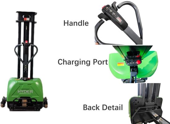 400mm Load Center Fully Electric Self Propelled Pallet Lifter with 1250mm Fork Length