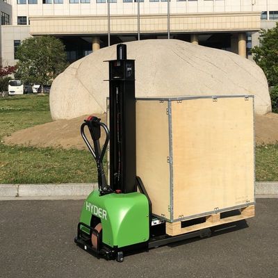 Full Electric Self Loading Portable Forklift Stacker 1300mm/1600mm Lift Fuel Electric