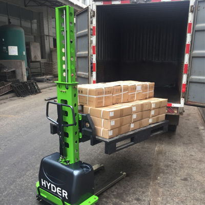 500kg Capacity Portable Forklift Pallet Stacker Hydraulic Semi Self Lift Stacker
