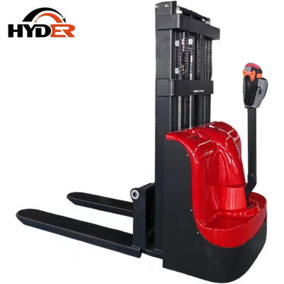 Electric Pallet Truck 1t Load Center 500mm Walkie Rider Type Electric Stacker Forklift