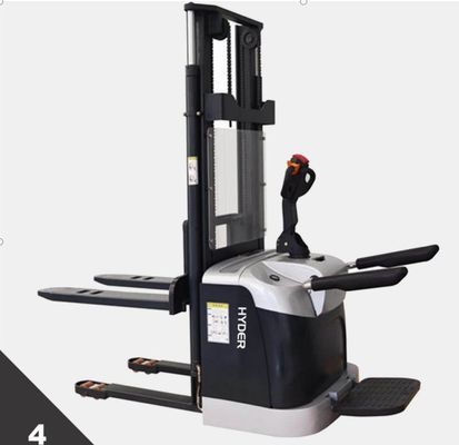 Electric Standing on Pallet Stacker 1.5ton Small Full 2110X850X2070MM for Products