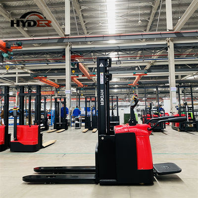 1500kg Automatic High Lift Full Electric Pallet Stacker with 3.5m Lift Height and DC Motor