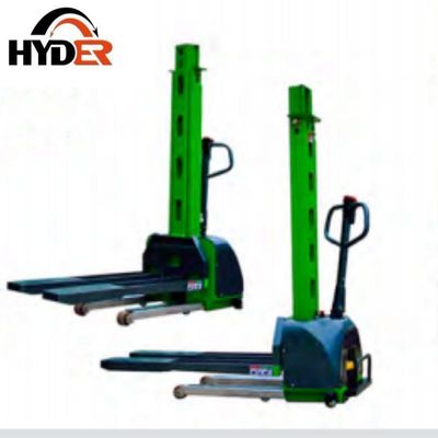 1t 1000kg Self Loading Stacker Fully Electric Pallet Stacker Lift Height 800/1000/1300mm