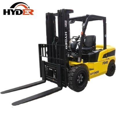Hyder 2.5 Ton Triplex Full Free Mast Diesel Forklift for Container Transportation