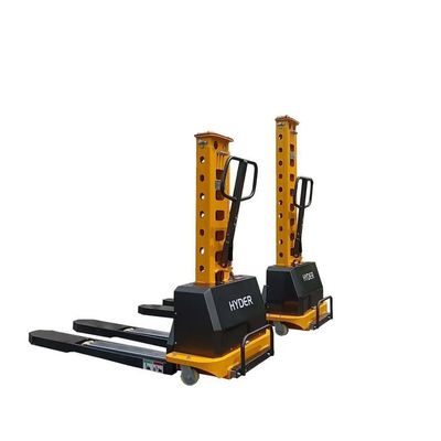 1250mm Fork Length Semi Electric Pallet Stacker for 500kg Load Center and Portability