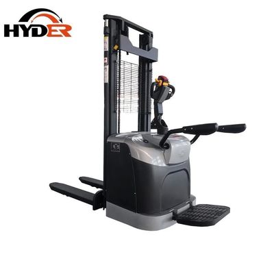 Electric Pallet Stacker Forklift Sliver 2000kgs for Warehouse Lifting Height 3000-5500