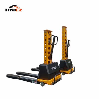 800mm 1000mm 1300mm Semi Electric Self Lift Stacker for Warehouse Material Handling