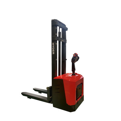 AC Motor 5500mm Lead Acid 1500kg 1.5t Standing Straddle Loader Electric Pallet Stackers