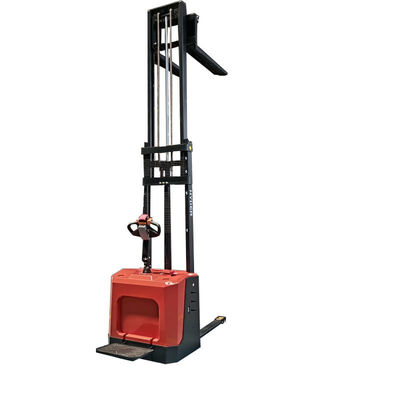 AC Motor 5500mm Lead Acid 1500kg 1.5t Standing Straddle Loader Electric Pallet Stackers