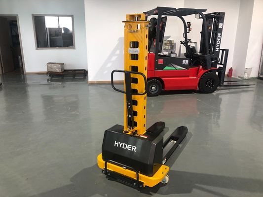 1000kgs Load Capacity Self Loading Unloading Pallet Stacker 2200lb Lifting Height 1600mm