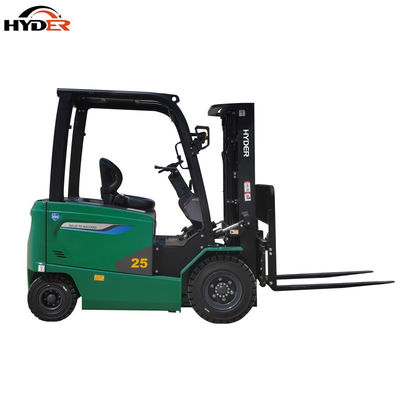 DC Motor 2.5ton 2500kg Counterbalance Electric Forklift with Side Shift and Solid Tyres