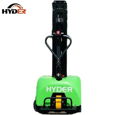 Hyder 1 Ton Self Loading Portable Forklift Full Electric Stacker in Yellow/Green
