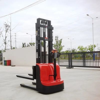 AC Motor Electric Stacker 1500kgs Material Handling Pallet Stacker Walkie Pallet Forklift