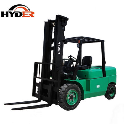 Hyder Seated 3m Lifting Loading Capacity 5t Electric Forklift Fork Lift with Seated