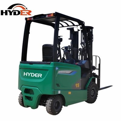 1500kgs 1.5tons Electric Forklift Cargo Storage Equipment with 2185*1120*2140mm Size