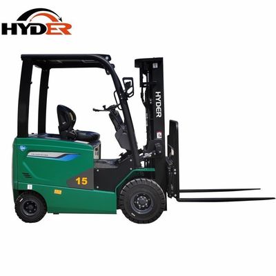 AC Motor 4 Wheels Electric Forklift Truck 1.5ton Lithium Battery for Material Handling