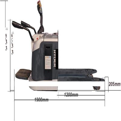 2500kgs Electric Handle Standing on Pallet Forklift for Improved Warehouse Management