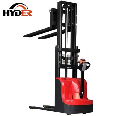 Full Electric Pallet Stacker 1.5ton Walkie Drive Hydraulic Electric Forklift Fuel Electric