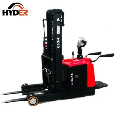 Small Electric Pallet Stacker Truck 1.5ton Hyder Mini Electric Reach Stacker Forklift