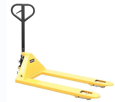 Polyurethane Steer Wheels Pallet Truck with Manual Fuel Operation and 5500-Lb Capacity