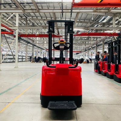 Narrow Aisle Standing on Pedal Electric Reach Trucks with Lift height 5000mm 1.5t