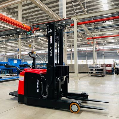 2500-5000mm Lifting Height Reach Truck with Standing Pedal Economic Forklift Truck