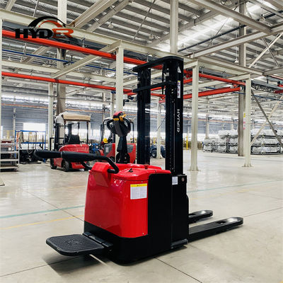 1500kg Automatic High Lift Full Electric Pallet Stacker with 3.5m Lift Height and DC Motor