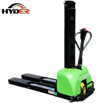 1t 1000kg Self Loading Stacker Fully Electric Pallet Stacker Lift Height 800/1000/1300mm