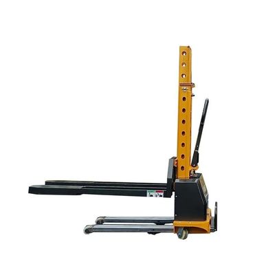1250mm Fork Length Semi Electric Pallet Stacker for 500kg Load Center and Portability