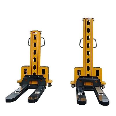 1250mm Fork Length Semi Electric Pallet Stacker for 500kg Load Center and Portability