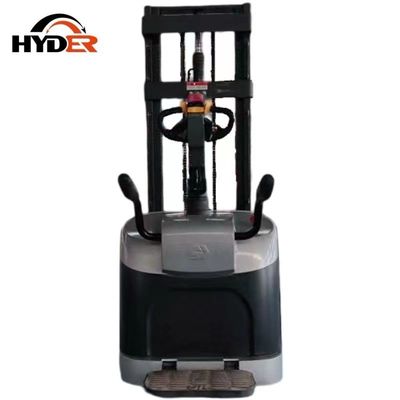 1500kgs Capacity Full Electric Stacker with Electric Fuel and Sliver Stand on Platform