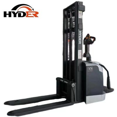 Electric Pallet Stacker Forklift Sliver 2000kgs for Warehouse Lifting Height 3000-5500